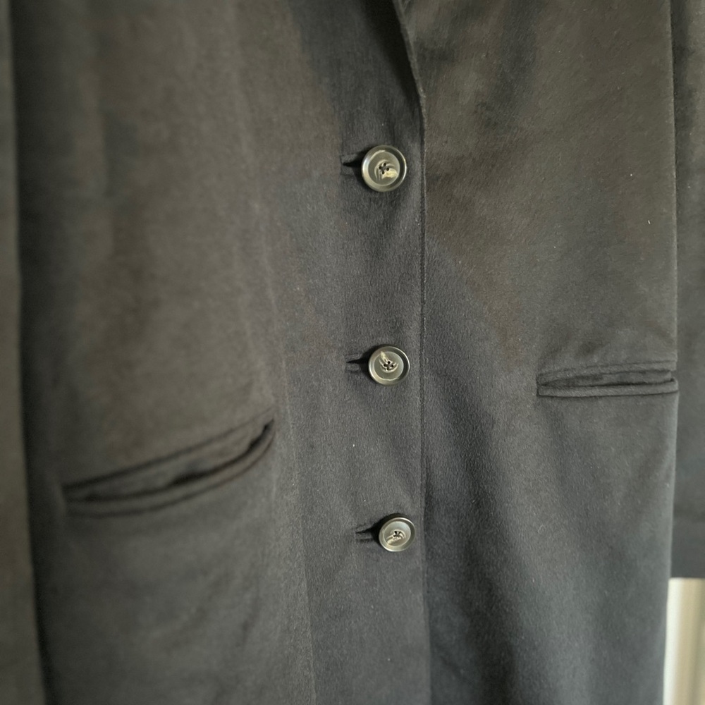 J Brand Wool/Cashmere Blend Classic Black Blazer Coat 2 - Picture 6 of 10